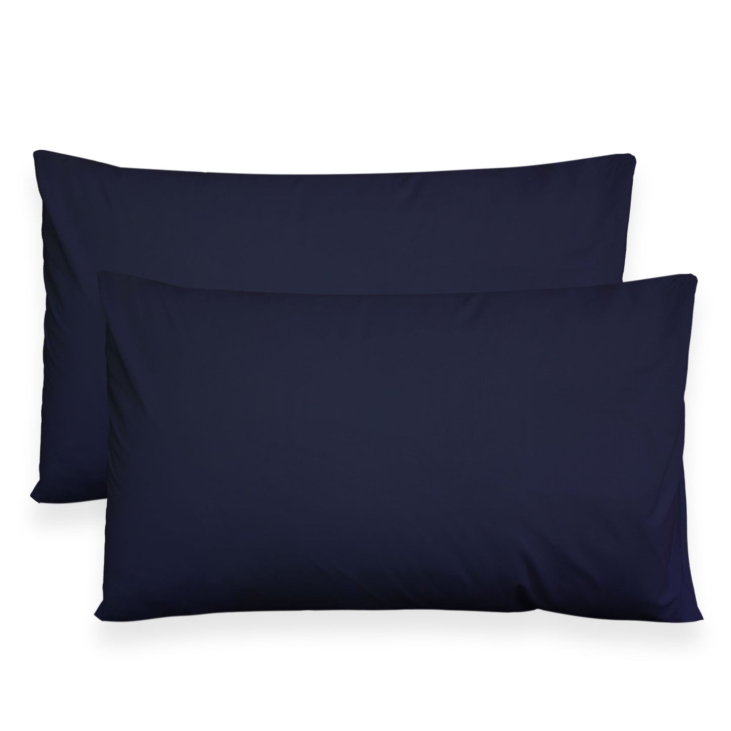 Coppia federe cuscini letto in cotone Copricuscini guanciale in tinta unita 7127