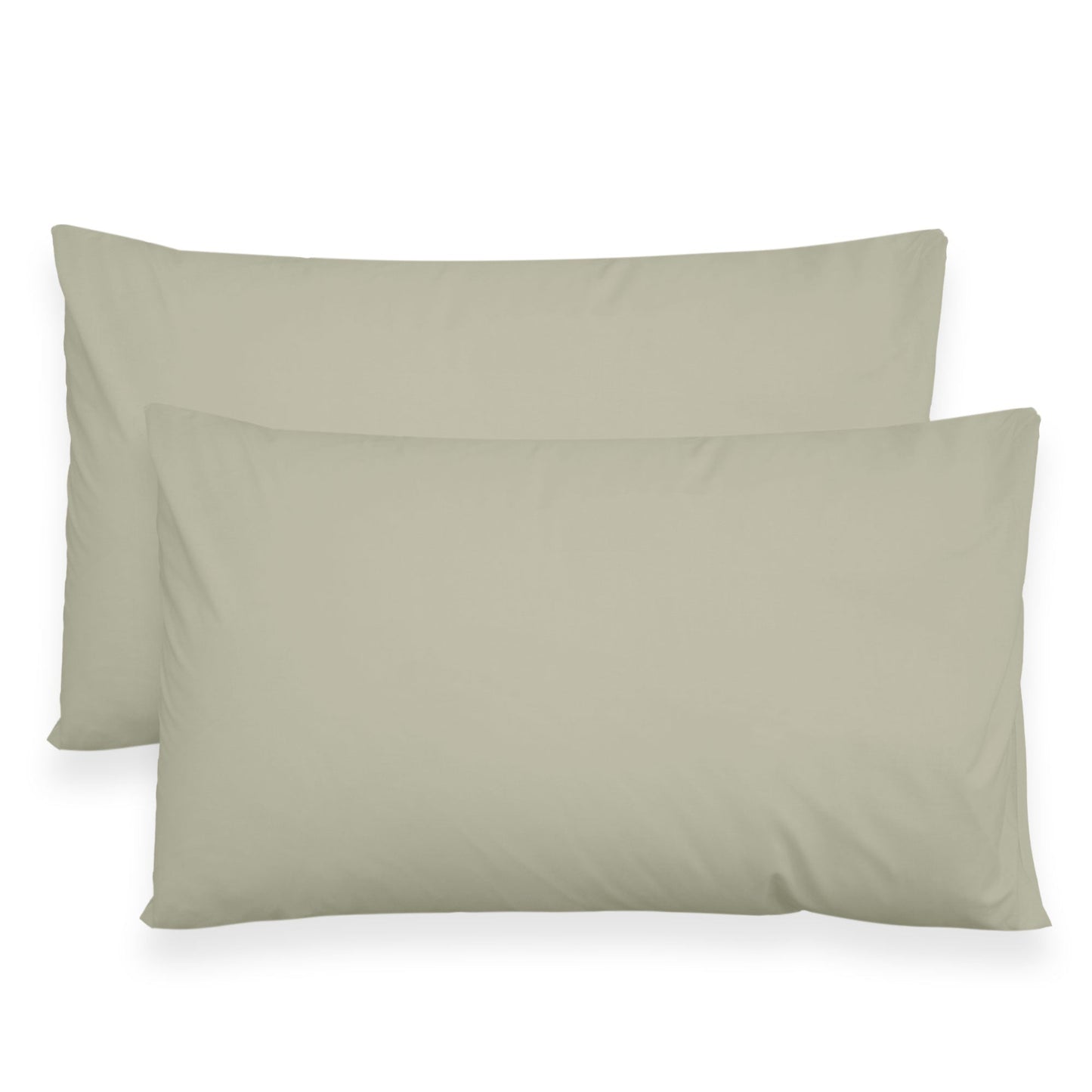 Coppia federe cuscini letto in cotone Copricuscini guanciale in tinta unita 7127