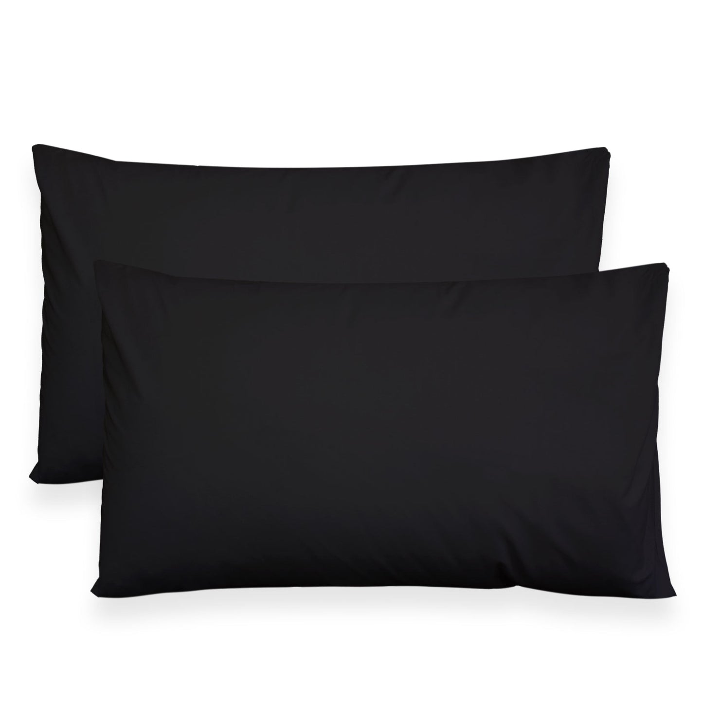 Coppia federe cuscini letto in cotone Copricuscini guanciale in tinta unita 7127