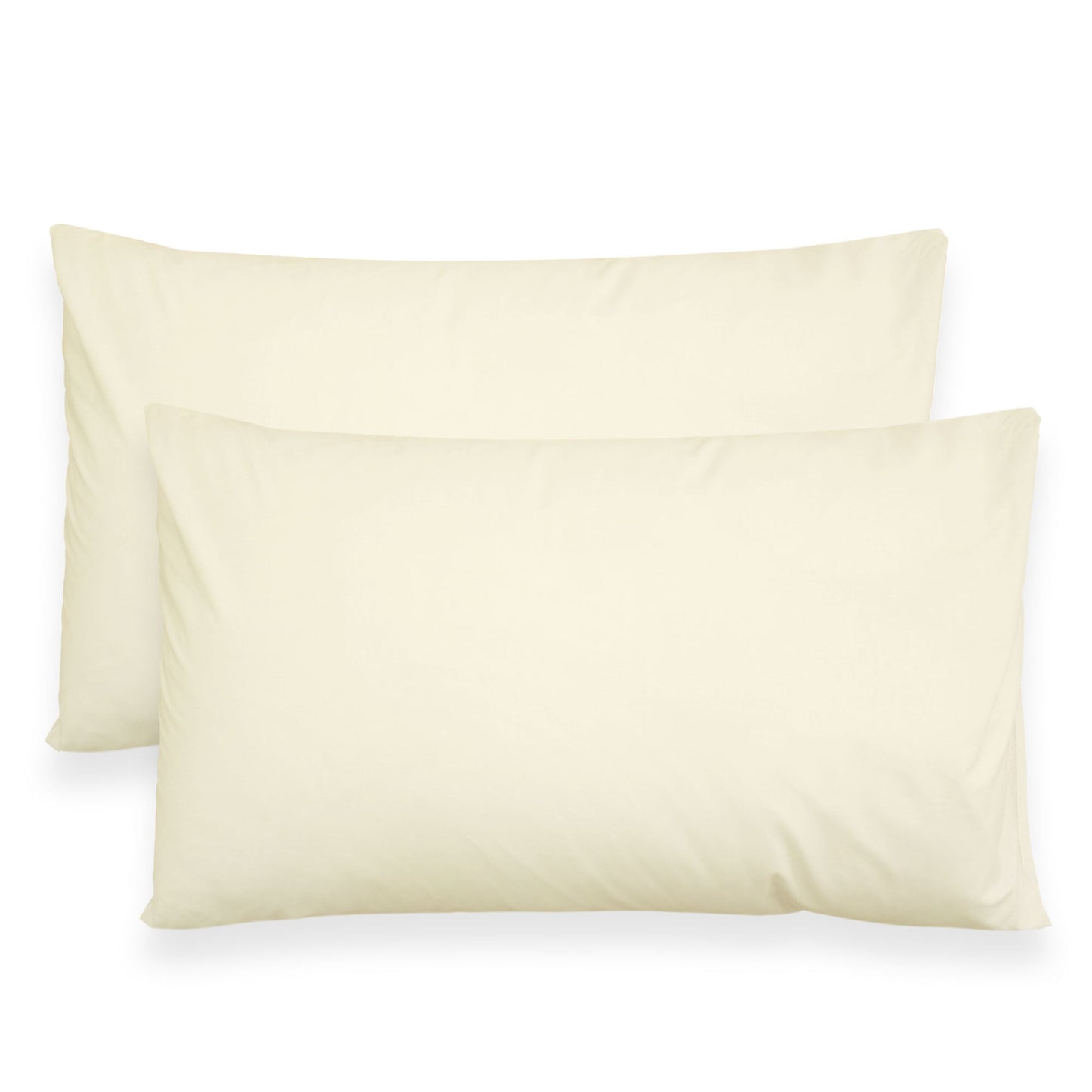 Coppia federe cuscini letto in cotone Copricuscini guanciale in tinta unita 7127