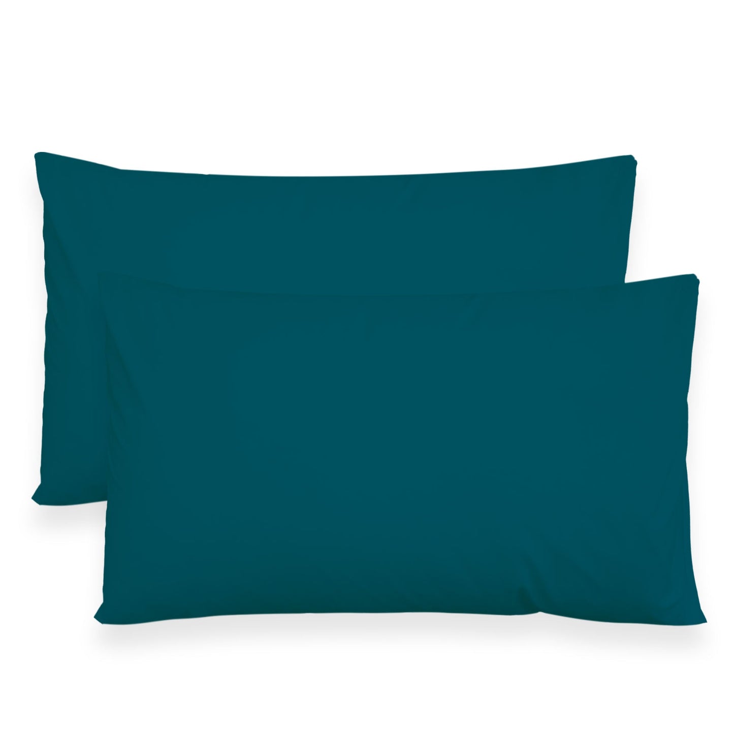 Coppia federe cuscini letto in cotone Copricuscini guanciale in tinta unita 7127