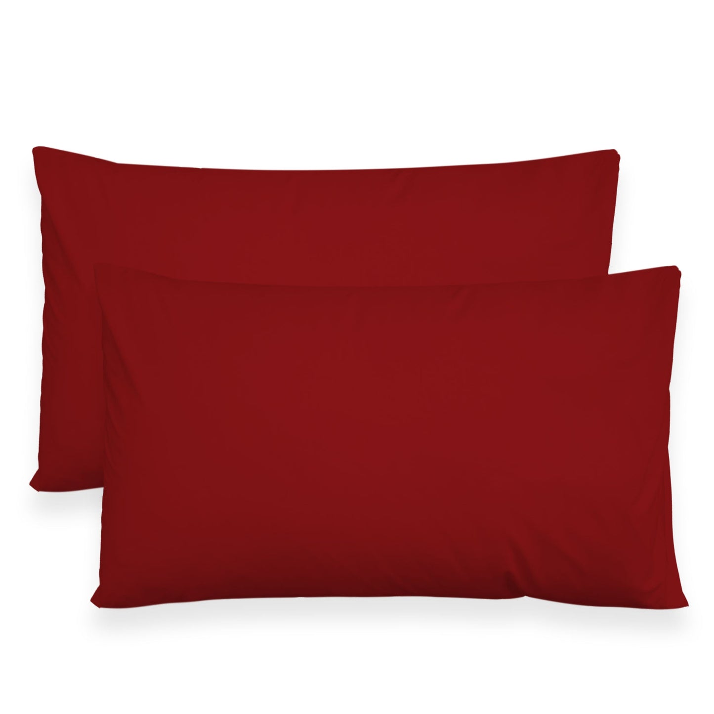 Coppia federe cuscini letto in cotone Copricuscini guanciale in tinta unita 7127