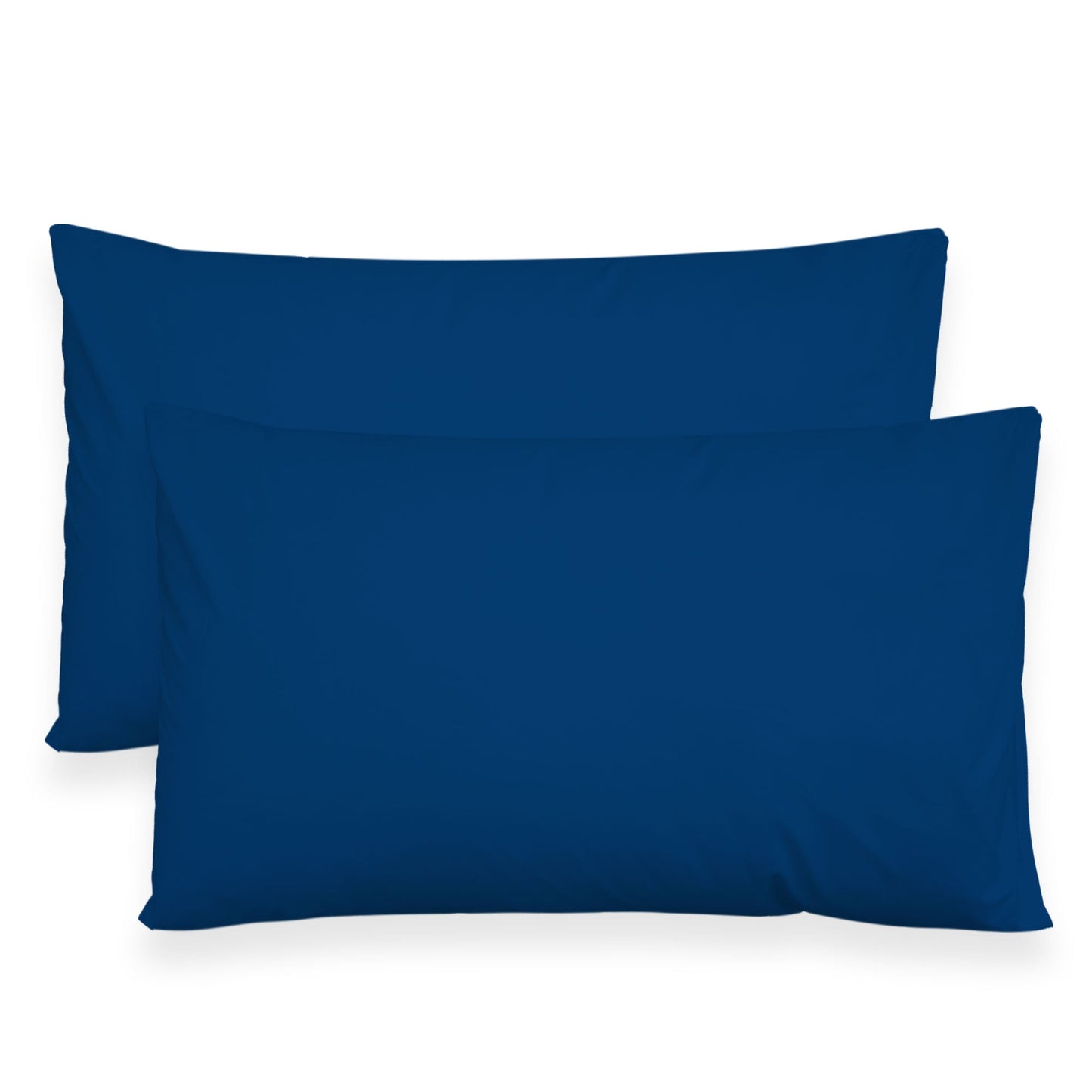 Coppia federe cuscini letto in cotone Copricuscini guanciale in tinta unita 7127