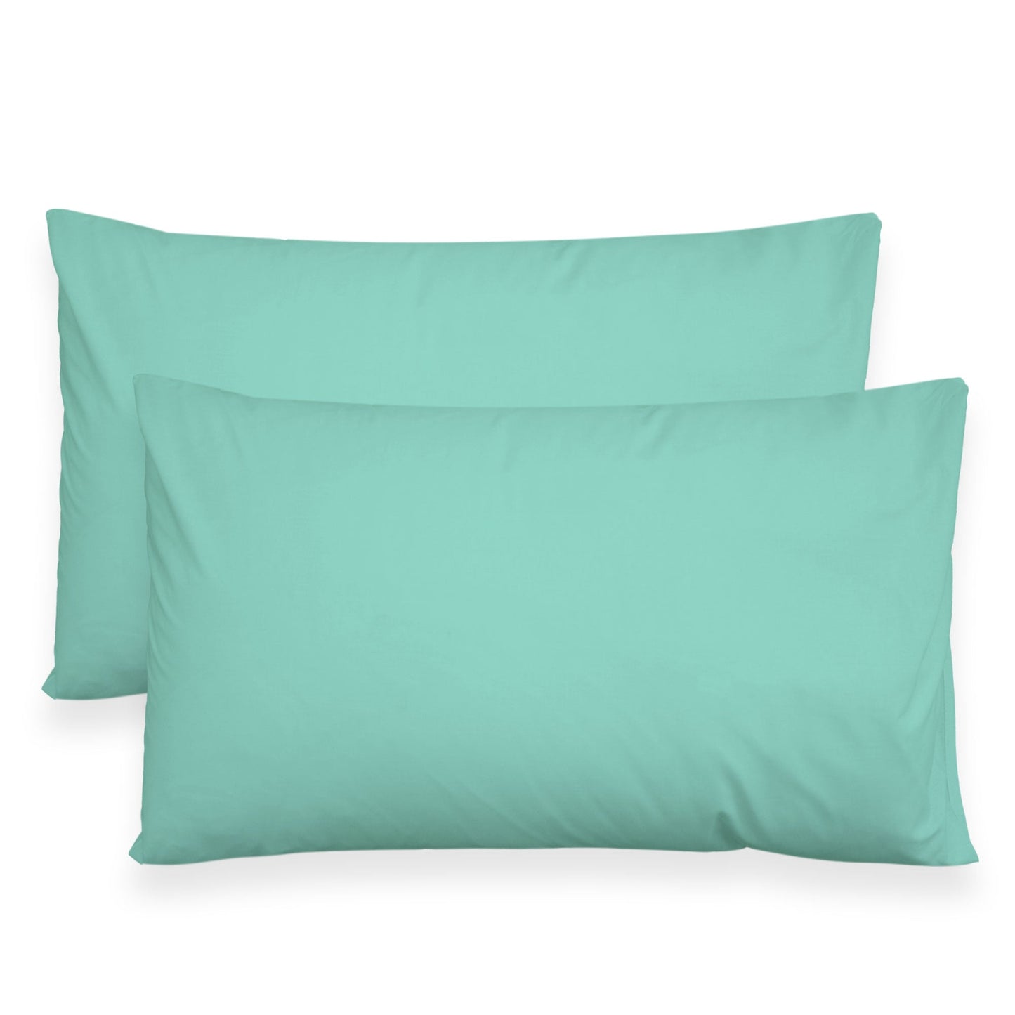 Coppia federe cuscini letto in cotone Copricuscini guanciale in tinta unita 7127