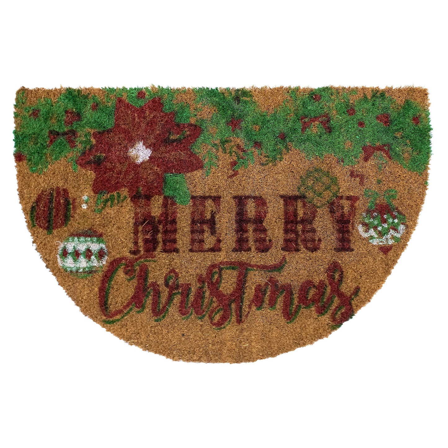 Tappeto zerbino natalizio in cocco stampato antiscivolo 40x60 cm Natale 7131
