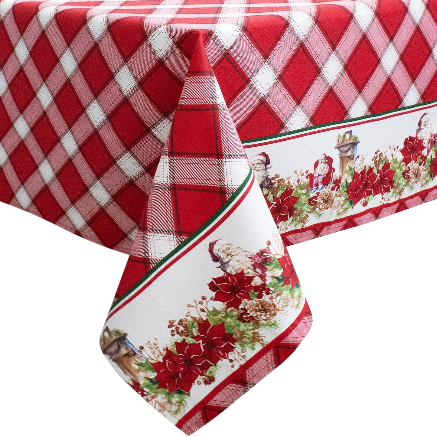 Tovaglia Natalizia in Rasatello Made in Italy Decoro Natale varie misure 7132