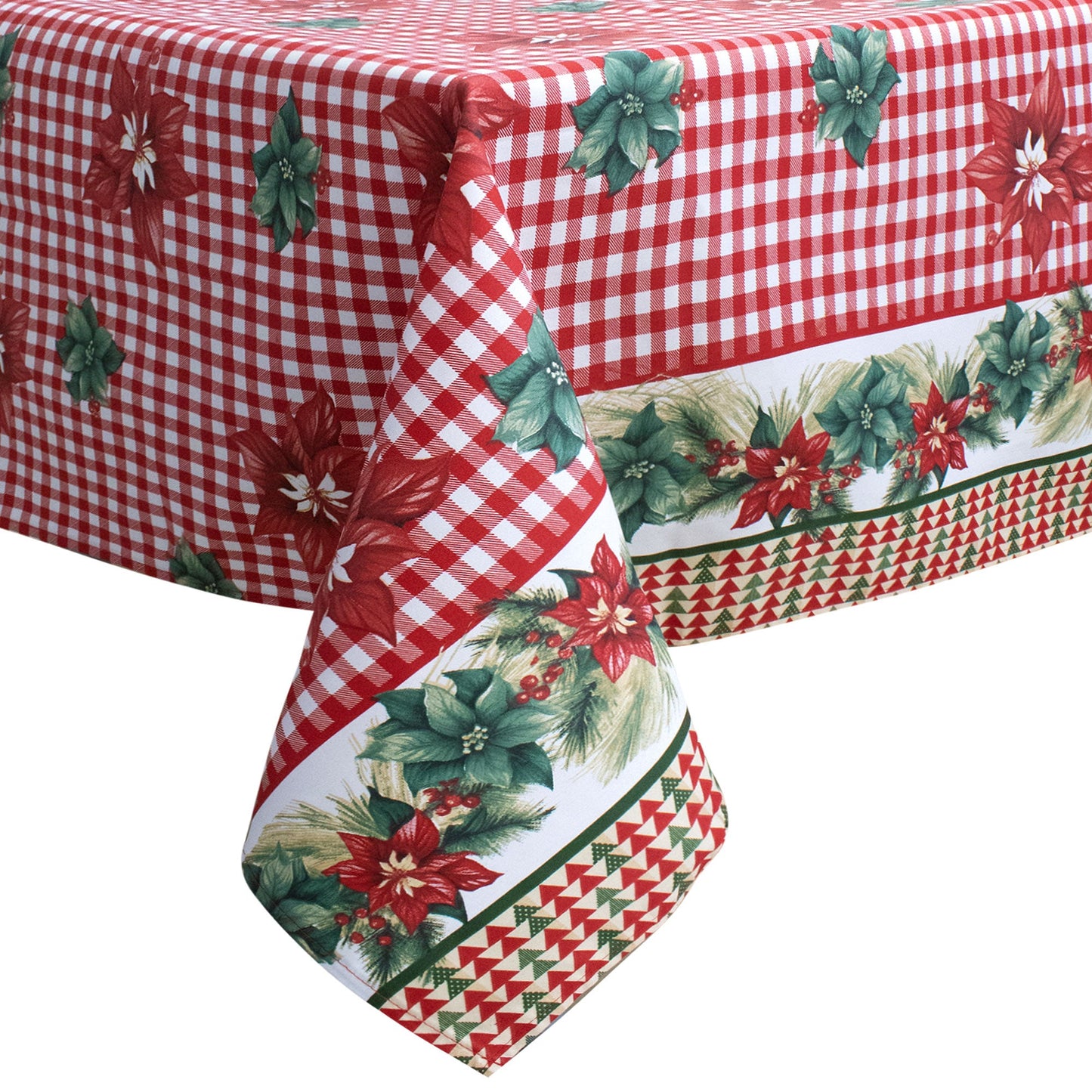 Tovaglia Natalizia in Rasatello Made in Italy Decoro Natale varie misure 7132