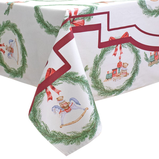 Tovaglia Natalizia stampa Digitale copritavolo Decoro Natale varie misure 7140