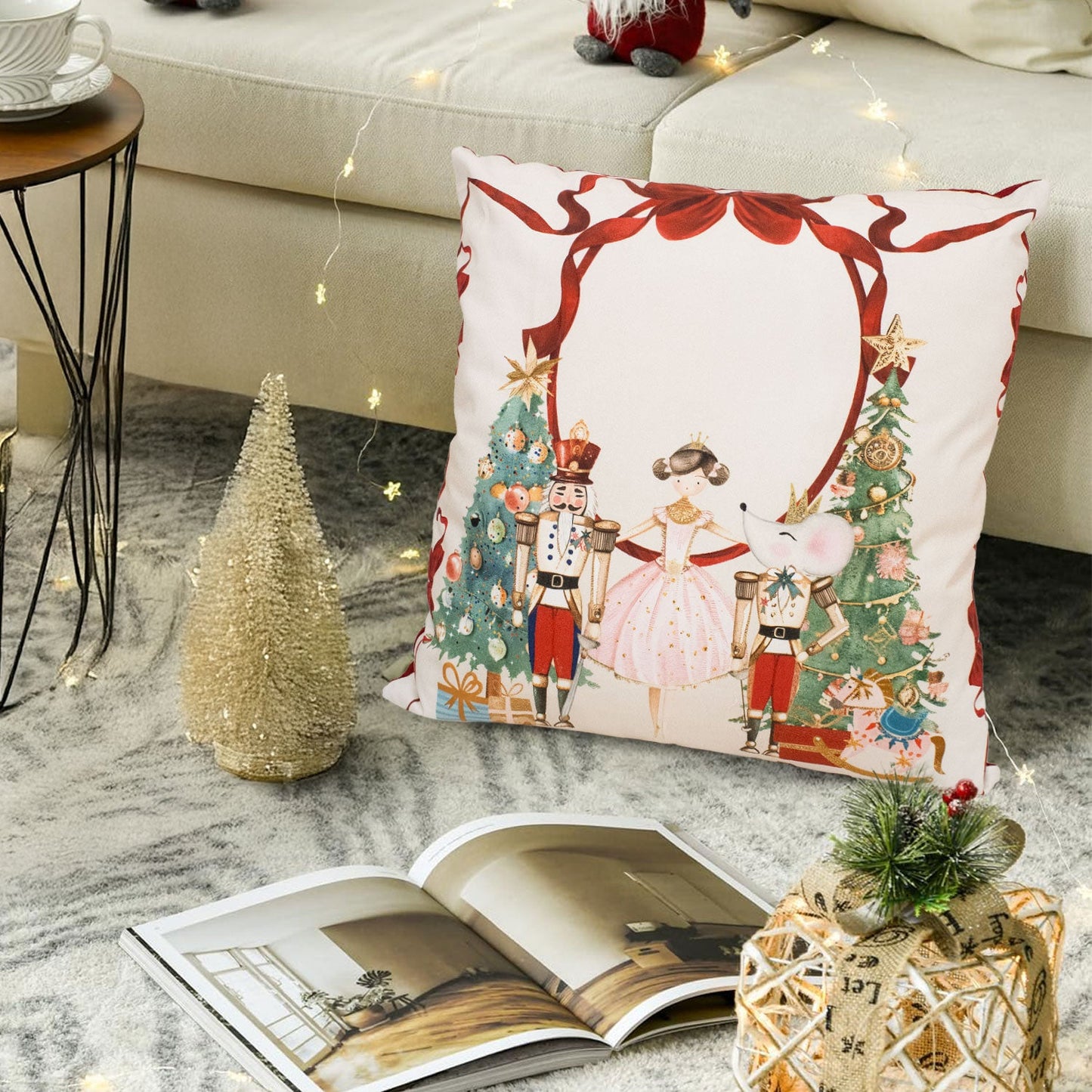 Cuscino arredo natalizio in Cotone addobbi decori Natale Odette 7147