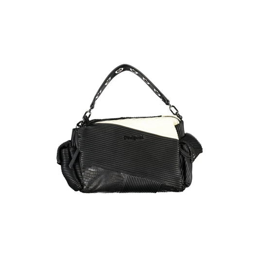 DESIGUAL Borsa Donna Nera a Spalla con Tracolla Removibile