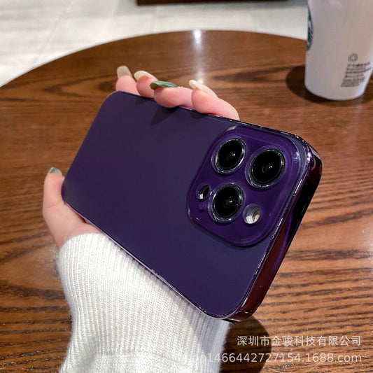 Electroplated Tpu Frosted Acrylic Phone Case