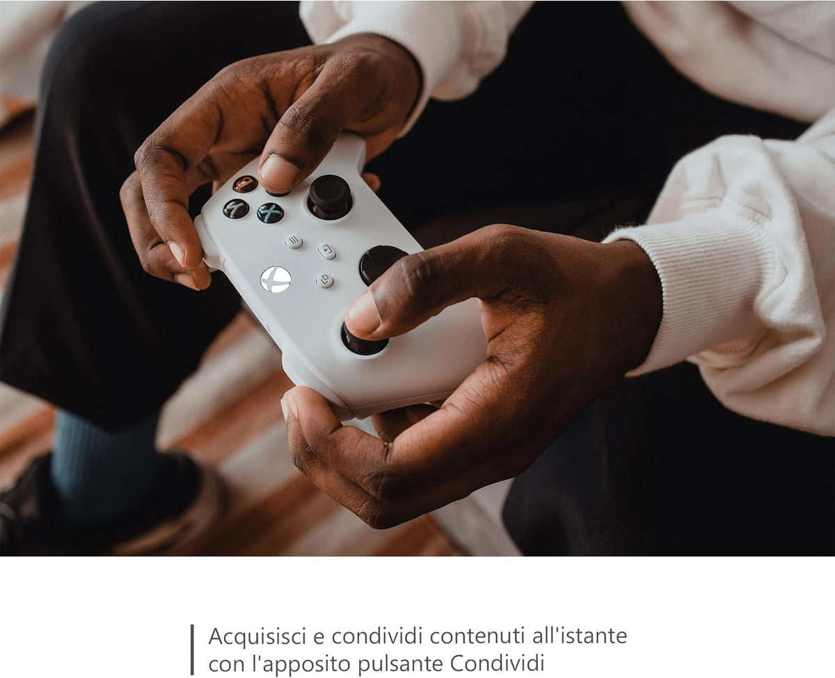 Controller Microsoft Xbox Serie X/S Robot White Pad Wireless One Bianco