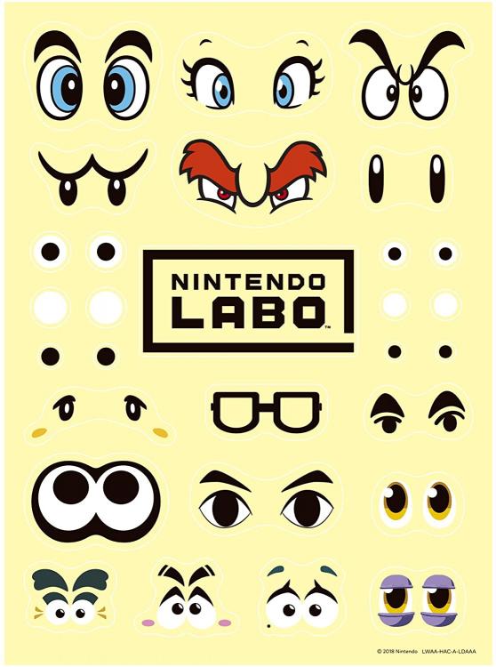 Switch Labo Set Personalizzazione Nintendo Switch Accessori Ufficiali Adesivi