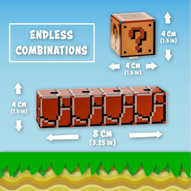 Paladone Lampada Super Mario Bros Build A Level Light Question Block Nintendo
