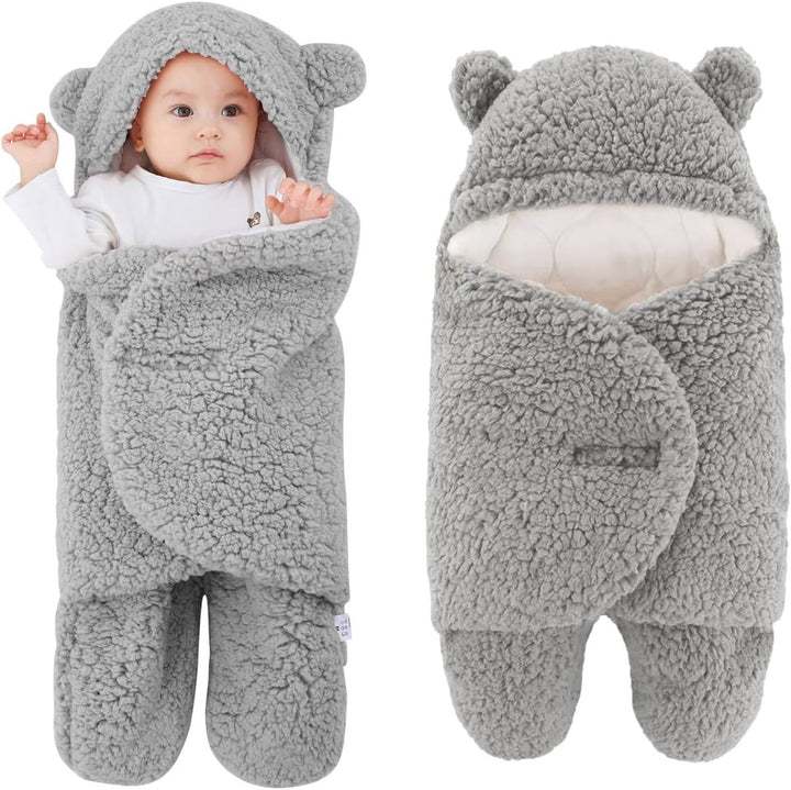 Coperta Teddy Bear Baby Blanket Fluffikins - Morbidezza e Calore per il Tuo Piccolo Grigio