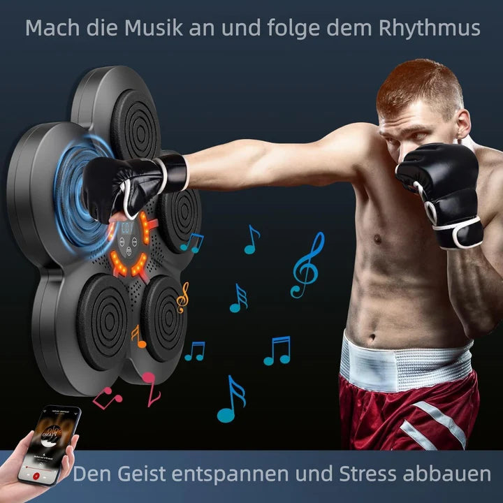 Macchina da Boxe Musicale Intelligente, 9 Modalità, Boxe Interattiva a Parete, Fitness Dinamico con Bluetooth