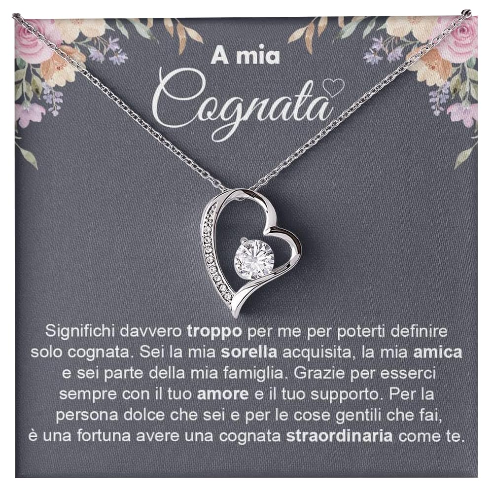 Collana  A mia Cognata - Argento