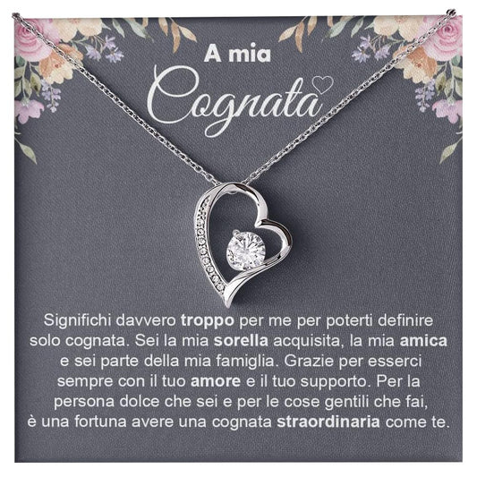 Collana  A mia Cognata - Argento