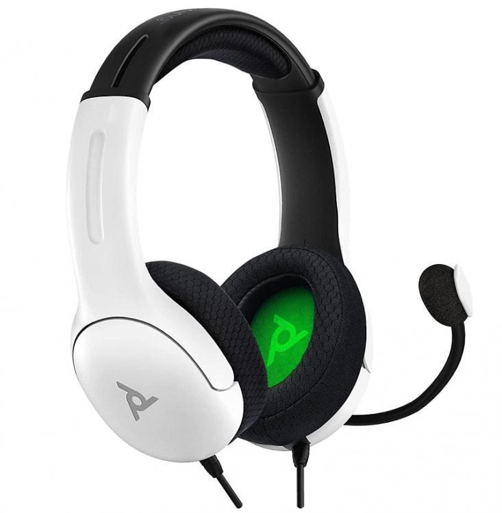 CUFFIE PDP STEREO UFFICIALE CONTROLLER XBOX SERIE X/ONE WIRED LVL40 BIANCO