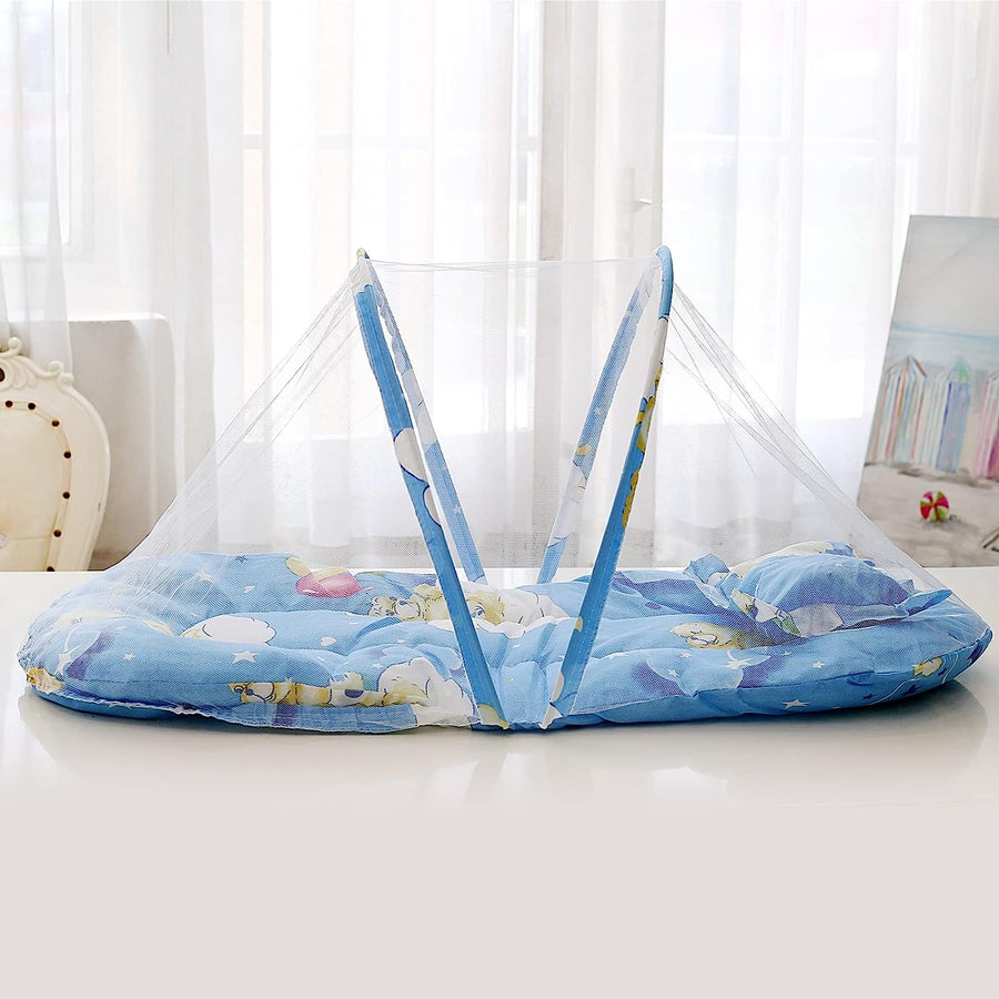 Tenda per bambini musicale Zanzariera per culle Lettino da viaggio Cuscino per cuscino portatile pieghevole per lettino per neonato 95x55