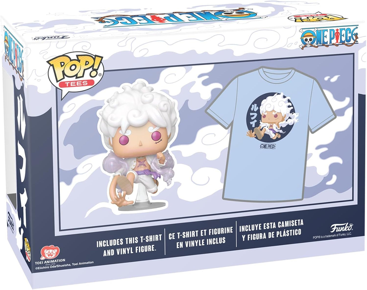 Funko Pop & Tee - One Piece Luffy Gear Five - Figure + T-Shirt Fifth Gear OP XL