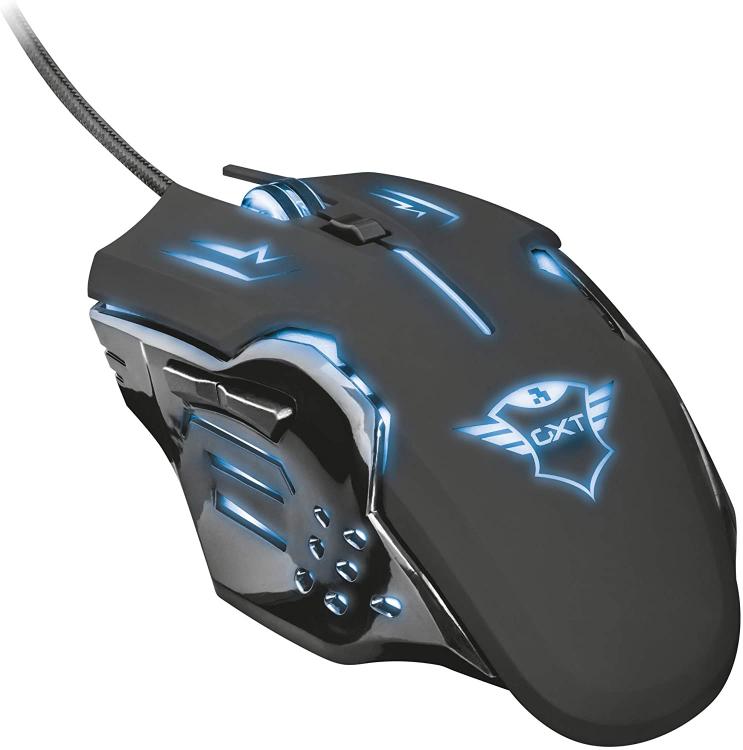 Trust Gaming Mouse Gxt 108 Rava Illuminated Rgb Gaming Pc Laptop Ps4 Ps5 Xbox One