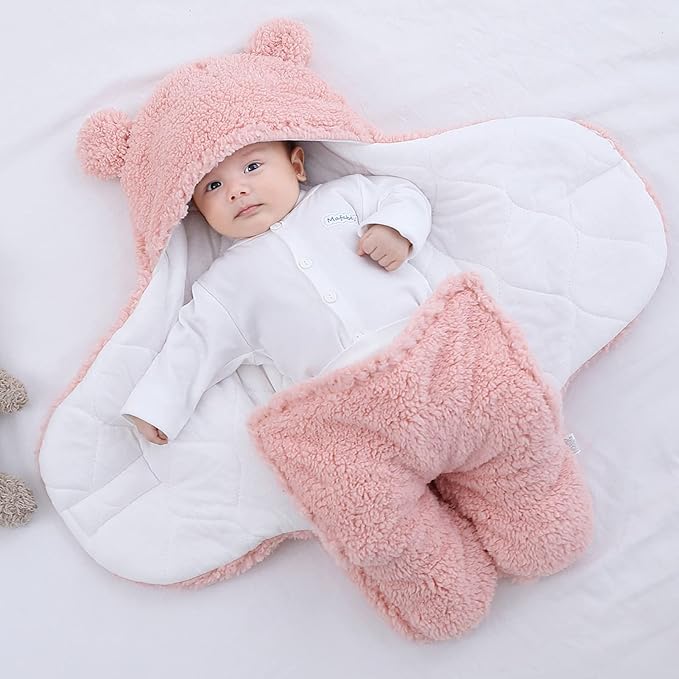 Coperta Teddy Bear Baby Blanket Fluffikins - Morbidezza e Calore per il Tuo Piccolo Rosa