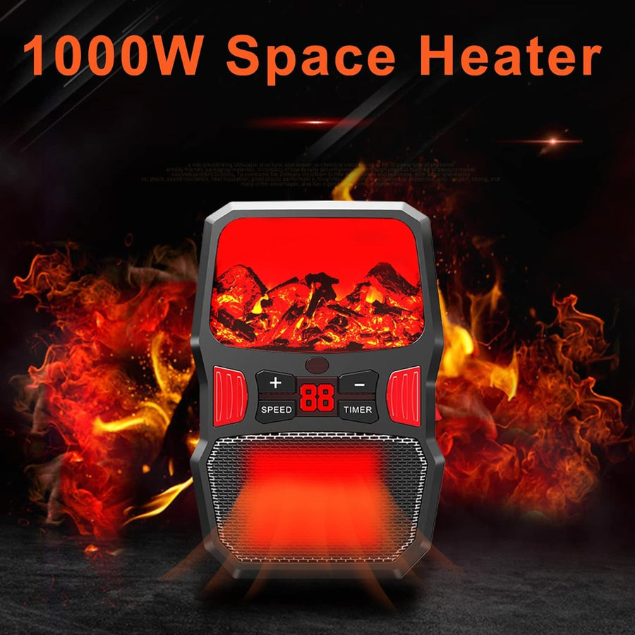 1000w fan heater electric heater low consumption rapid heating silent heater for the home for small rooms