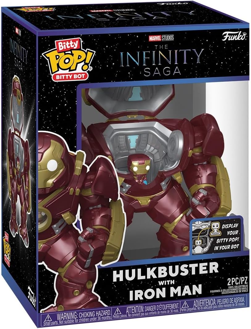 Funko Bitty Pop ! Bitty Bot - Marvel Avengers The Infinity Saga - Hulkbuster With Ironman