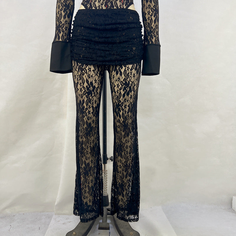 Lace Stitching Fashion Women's Suit