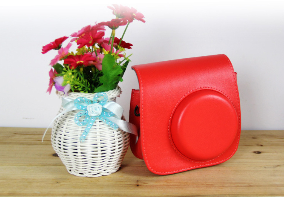 Borsa protettiva in pelle per fotocamera, piccola borsa a tracolla in PU