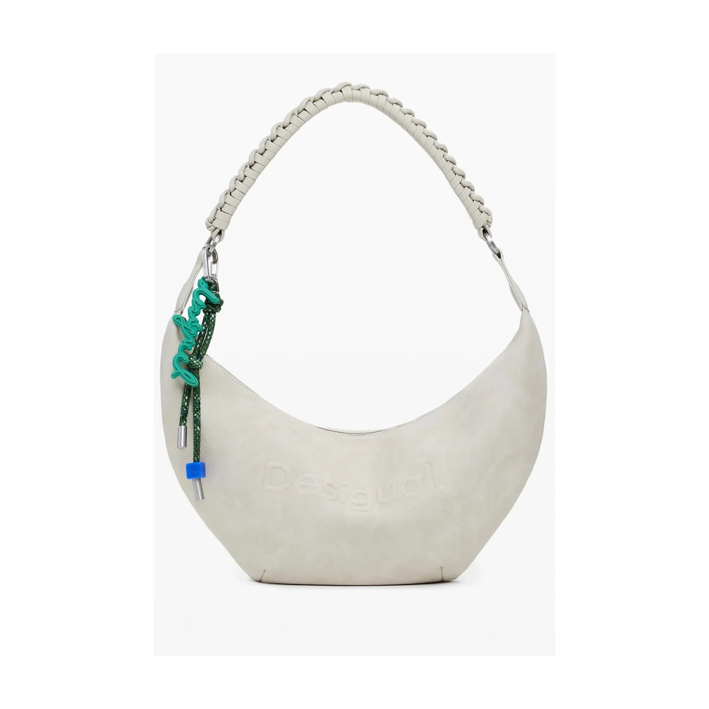 DESIGUAL Borsa Donna Beige a Spalla Half Logo Zante