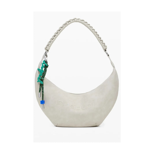 DESIGUAL Borsa Donna Beige a Spalla Half Logo Zante