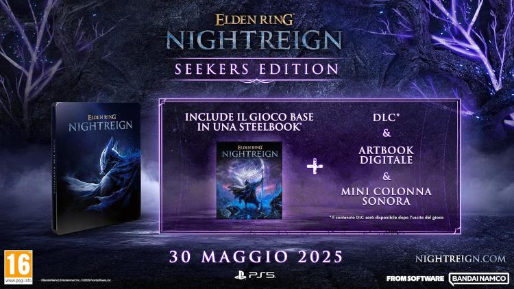 Elden Ring: Nightreign Seekers Edition Steelbook Ps5 Ita EU Playstation 5