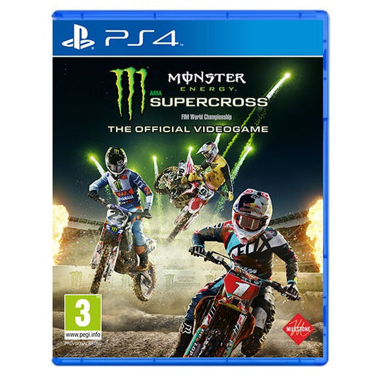 Monster Energy Supercross PS4 Video Game Italian Playstation 4 New Sealed