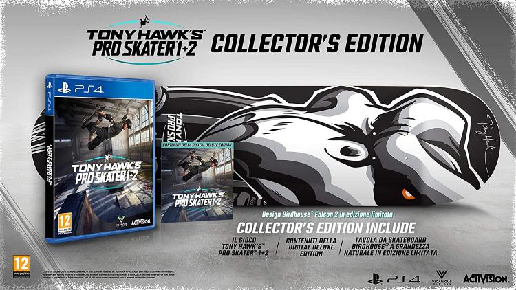 Tony Hawk's Pro Skater 1+2 PS4 |Collector's Edition + Skateboard| Playstation 4