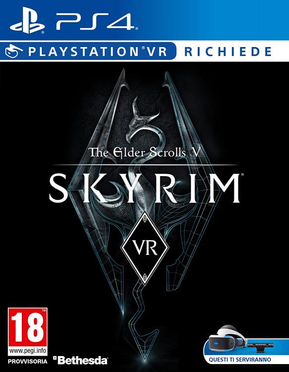 Video Game The Elder Scrolls V Skyrim VR PS4 Game PlayStation 4 Headset New