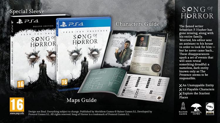 Song Of Horror Deluxe Special Edition Ps4 Italian Game Play Station 4 New