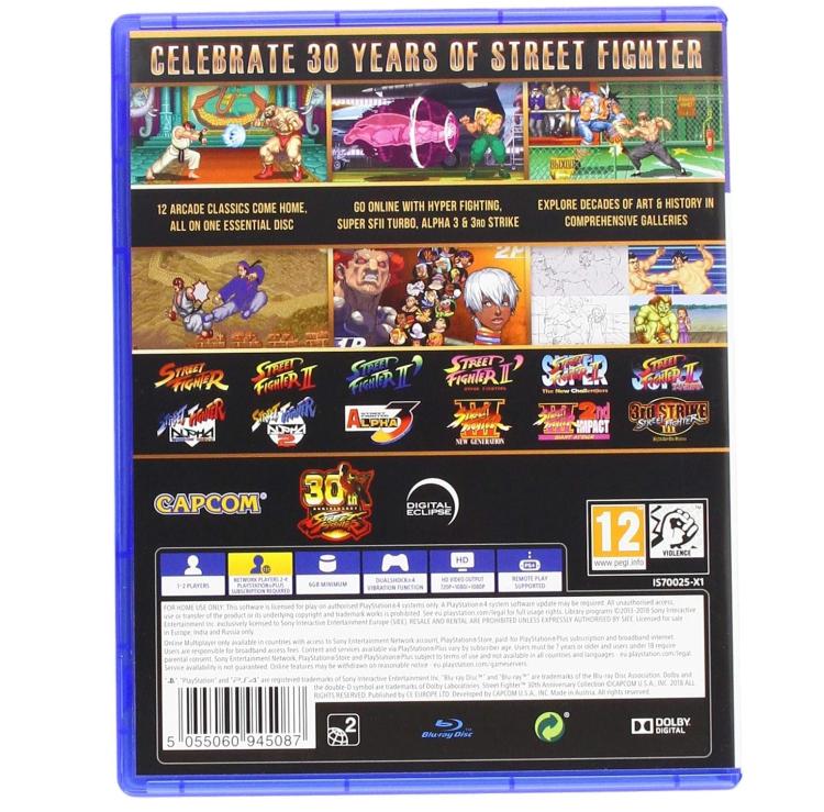 Street Fighter 30th Anniversary Edition PS4 Video Game PlayStation 4 Italian