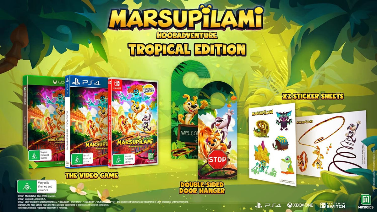 Marsupilami Hoobadventure Tropical Edition PS4 Italian EU PlayStation 4 Game