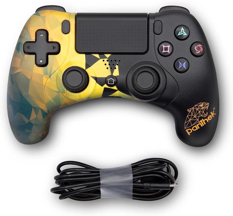 Panthek Controller Ps4 Ps3 Pc Windows Gamepad Wired Dual Vibration Gaming