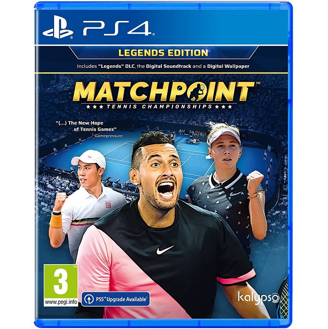 Matchpoint Tennis Championship Legends Edition Ps4 Video Game Italian Eu New