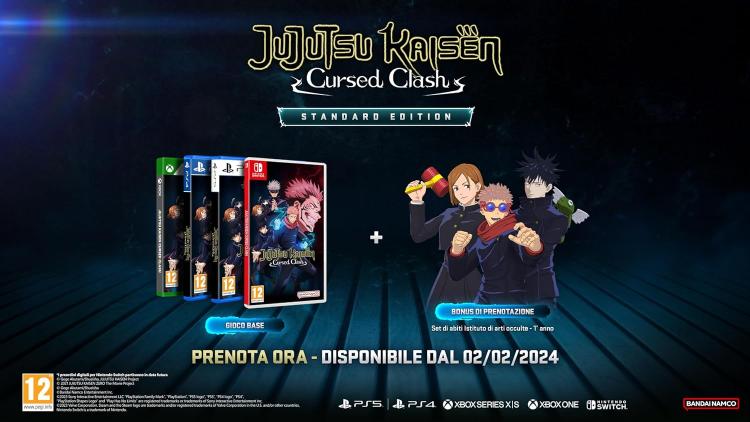 Jujutsu Kaisen Cursed Clash PS4 Video Game Playstation 4 EU ITA New Sealed