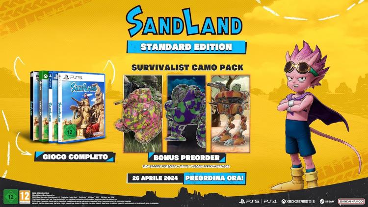Sand Land PS4 Italian Game Playstation 4 Video Game PAL Anime New Sealed