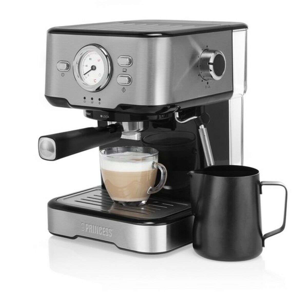 Caffettiera Express a Leva Princess 01.249412.01.001 1,5 L 1100W Acciaio 1,5 L