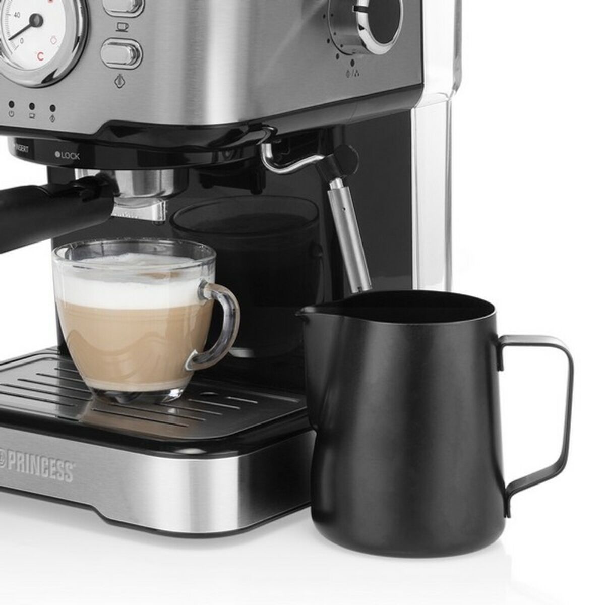 Caffettiera Express a Leva Princess 01.249412.01.001 1,5 L 1100W Acciaio 1,5 L