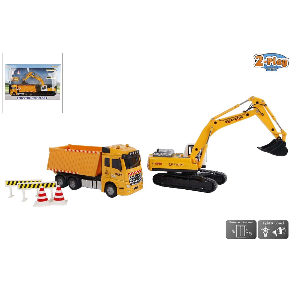 2-Play Dumper 17 cm con escavatore 22 cm