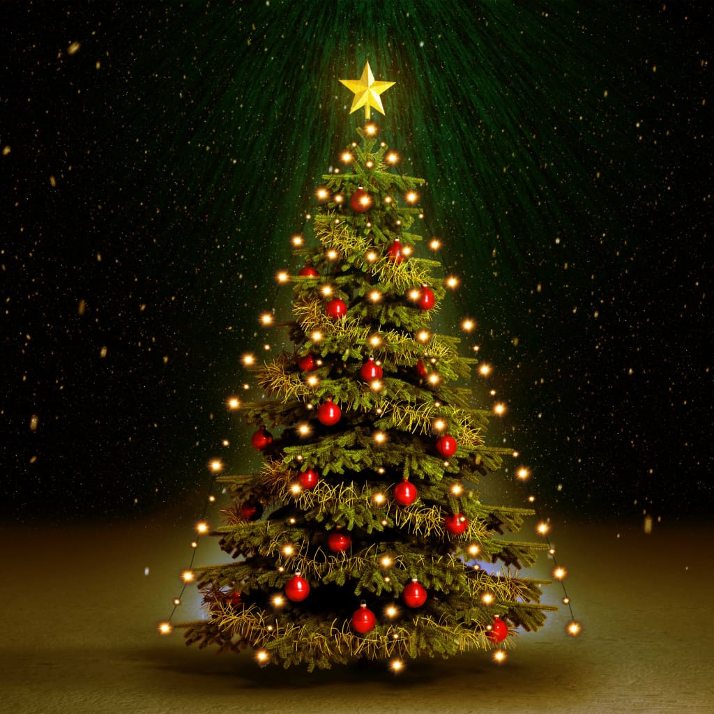 Albero di Natale a rete con 210 LED 210 cm