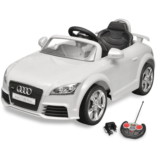 Audi TT RS Sit Car per bambini con telecomando Bianco