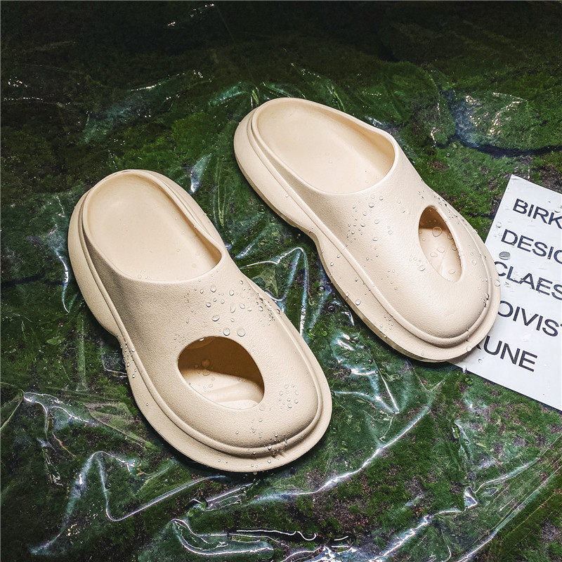 Net Red Men's Non-slip Deodorant Beach Casual Thick-soled Coconut Sandals